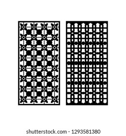 MDF Grill or Jali design graphic for cutting