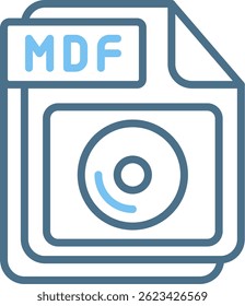 MDF Line Two Colour Icon