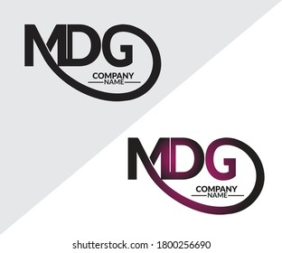 MDG latter logo logo design. Classic logo