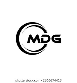 MDG Logo Design, Inspiration for a Unique Identity. Modern Elegance and Creative Design. Watermark Your Success with the Striking this Logo.