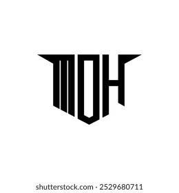 Projeto de logotipo da letra MDH com fundo branco no ilustrador, estilo de sobreposição de fonte do alfabeto moderno do logotipo do logotipo, desenhos caligráficos para o logotipo, cartaz, convite, etc.