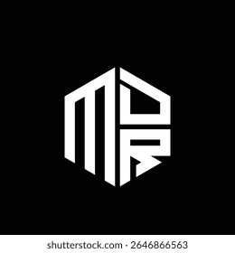 MDR logo MDR icon MDR monogram MDR letter minimalist Circle flat Unique modern abstract logo design.