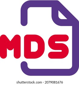 The MDS file format is used to store information relating to the formatting of a CD or DVD