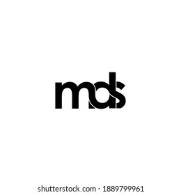 mds letter original monogram logo design