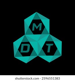 MDT creative minimalist letter logo. MDT unique vector initials alphabet letter logo design

