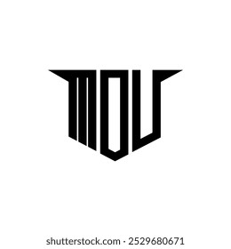MDU letter logo design with white background in illustrator, vector logo modern alphabet font overlap style, calligraphy designs for logo, Poster, Invitation, etc.