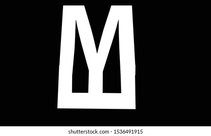 ME abstract vector logo monogram template
