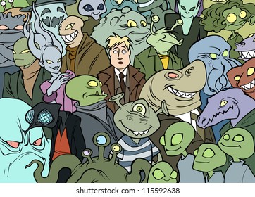 Me among the aliens