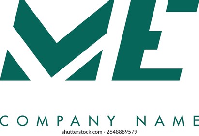 ME creative modern abstract letter logo vector design. Usable for your company or business and brand identity.