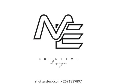 ME Criativo Monograma Design de logotipo-Stock Criativo Branding Design Conceito