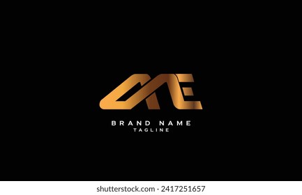 ME, EM, Abstract initial monogram letter alphabet logo design