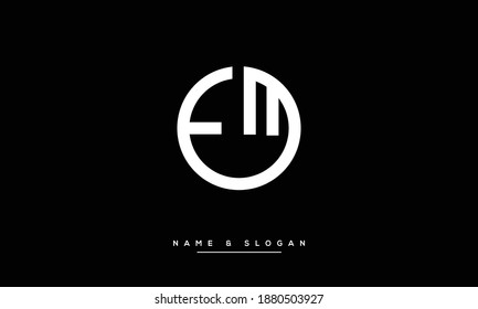 ME ,EM Abstract Letters logo monogram