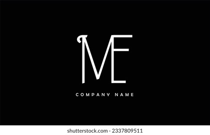 ME, EM Abstract Letters Logo Monogram