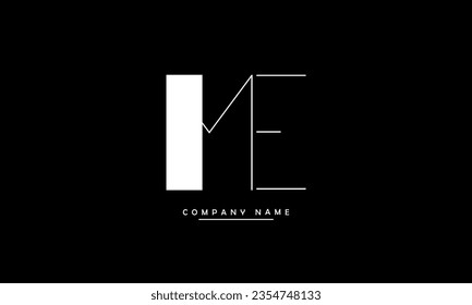 ME, EM Abstract Letters Logo Monogram
