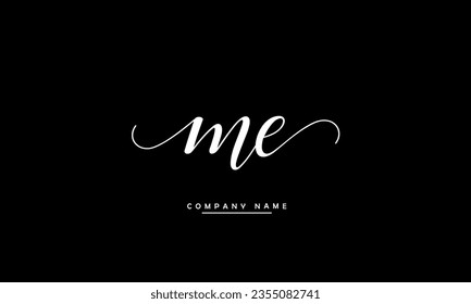 ME, EM Abstract Letters Logo Monogram