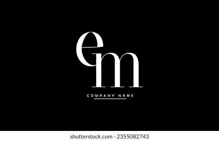 ME, EM Abstract Letters Logo Monogram