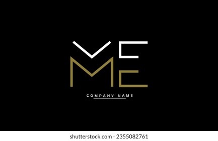 ME, EM Abstract Letters Logo Monogram