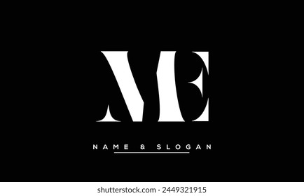 ME, EM Abstract Letters Logo Monogram