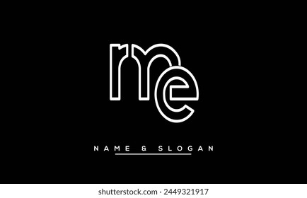 ME, EM Abstract Letters Logo Monogram