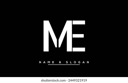 ME, EM Abstract Letters Logo Monogram