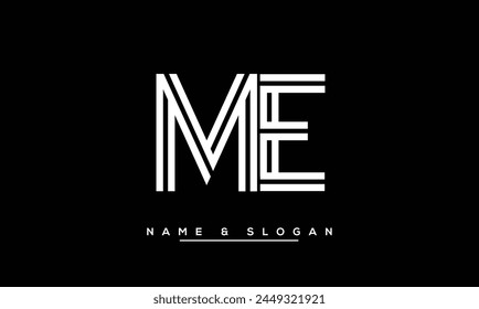 ME, EM Abstract Letters Logo Monogram