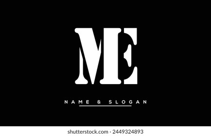 ME, EM Abstract Letters Logo Monogram