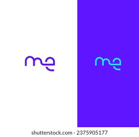 ME, EM letter branding logo