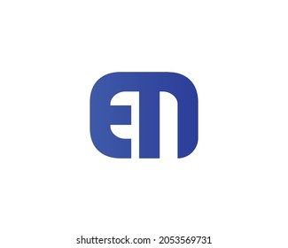 ME EM logo design vector