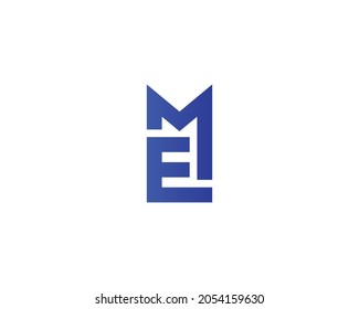 ME EM logo design vector template