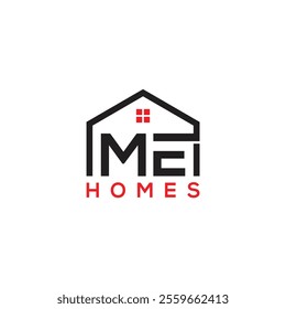 ME House Logo Design with vector Template