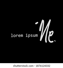 Me Initial handwriting or handwritten logo for identity