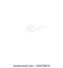 me initial handwriting logo for identity