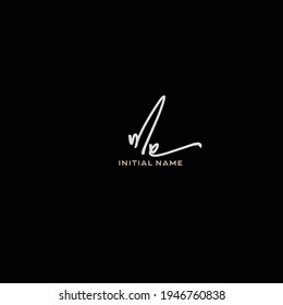 me initial handwriting logo for identity