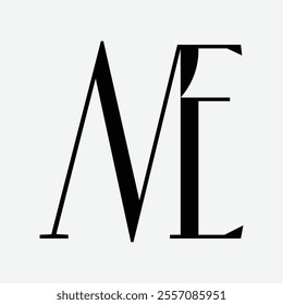 me Initial Letter Logo Symbol