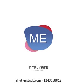 ME Initial logo template vector