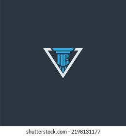ME initial monogram for lawfirm logo ideas with creative polygon style design