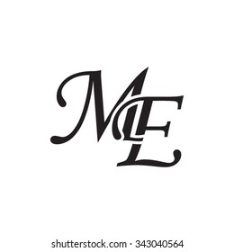 ME initial monogram logo