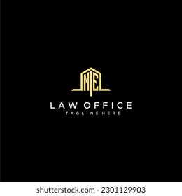 ME initial monogram logo for law office with home office design image