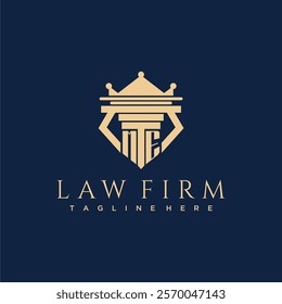 ME initial monogram logo for lawfirm vector design