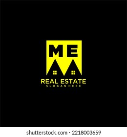 ME Erstmalige Logo-Immobilien im quadratischen Stil