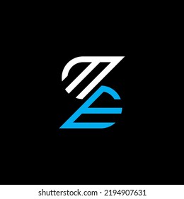 ME letter logo creative design with vector graphic, ME simple and modern logo.