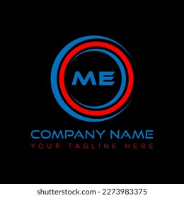 ME letter logo creative design. ME unique design.
