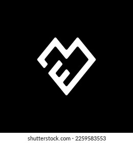 ME letter logo design, EM monogram, Letter ME EM logo