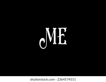 ME letter logo design and monogram logo design