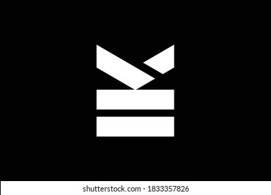 ME letter logo design on luxury background. EM monogram initials letter logo concept. ME icon design. EM elegant and Professional letter icon design on black background. M E ME EM