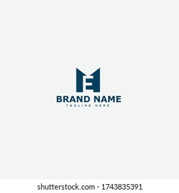 ME Letter Logo Design Template Vector