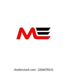 Me Letter logo  Template Design Creative idea 