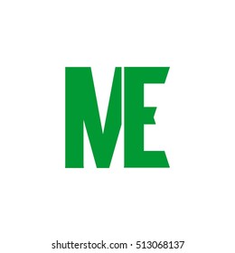 me letter vector logo