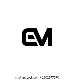 me  letter vector logo. em  letter vector logo