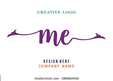 ME lettering logo is simple, easy to understand and authoritative